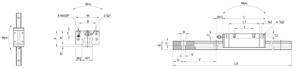 SBI CL CLL CLS – Technische Zeichnung
